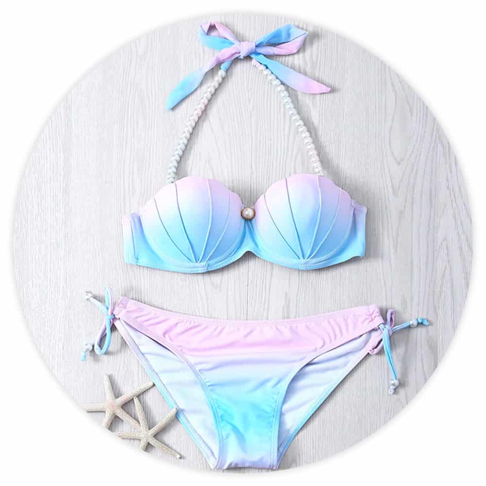 Seashell Swimsuit Pastel Mermaid