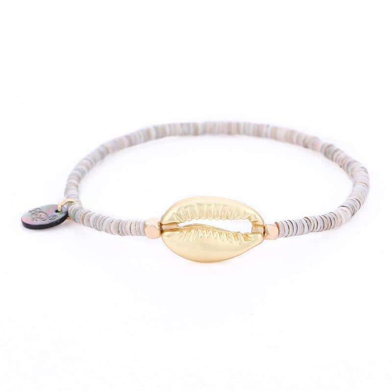 Shell Bracelet Surfer Cowrie (Golden)