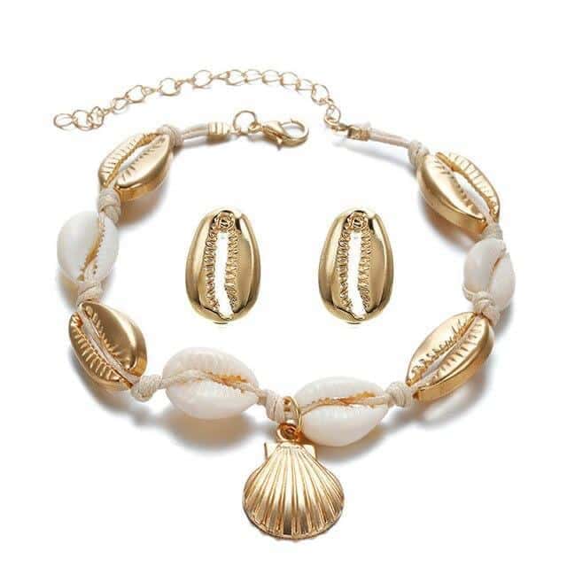 Shell Ornaments Golden Cowrie