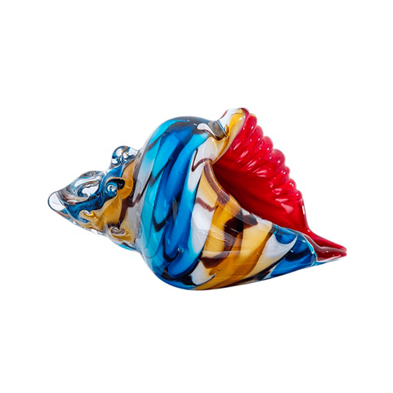 Sea Shell Decor Blown Glass Strombus