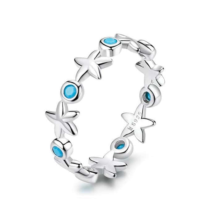 Shell Ring Starfish (925 Sterling Silver)