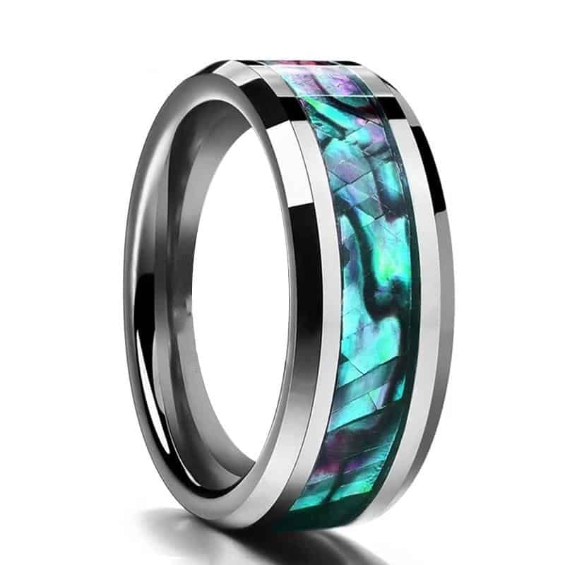 Shell Ring Abalone Mother Of Pearl