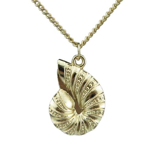 Shell Necklace Snail Gold