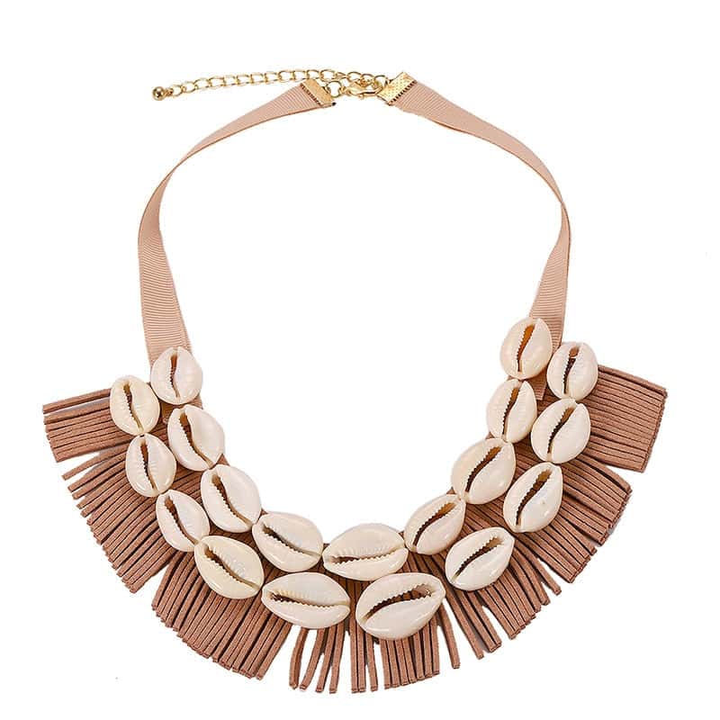 Shell Necklace African Cowrie