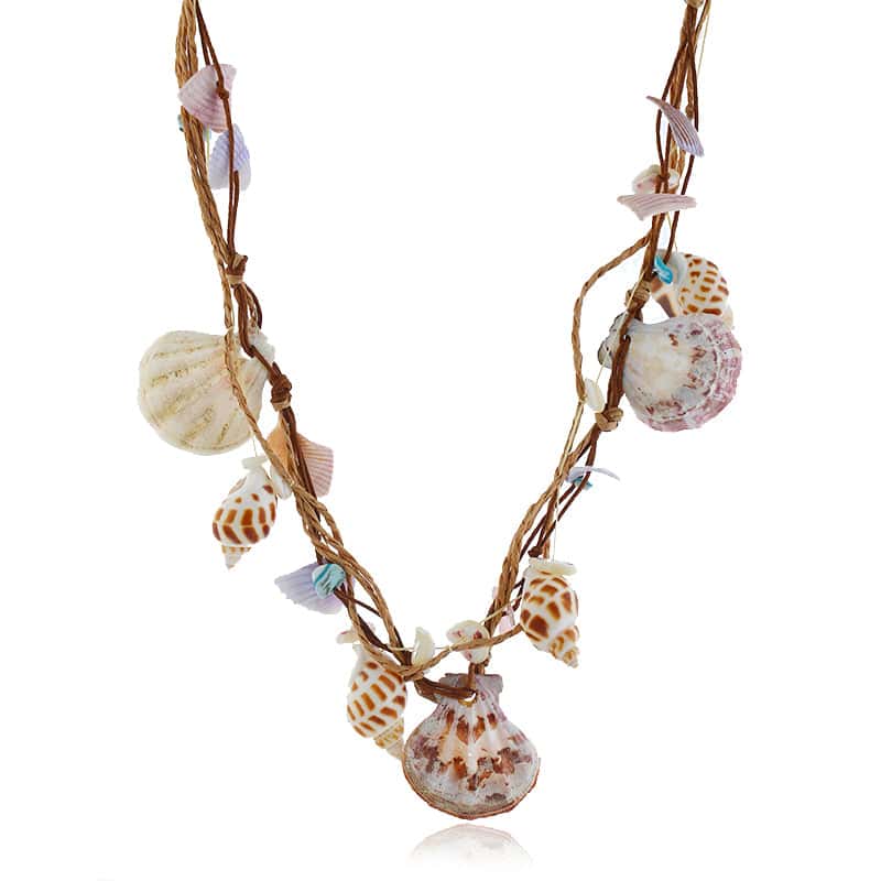 Shell Necklace Whelk And Scallop Necklace