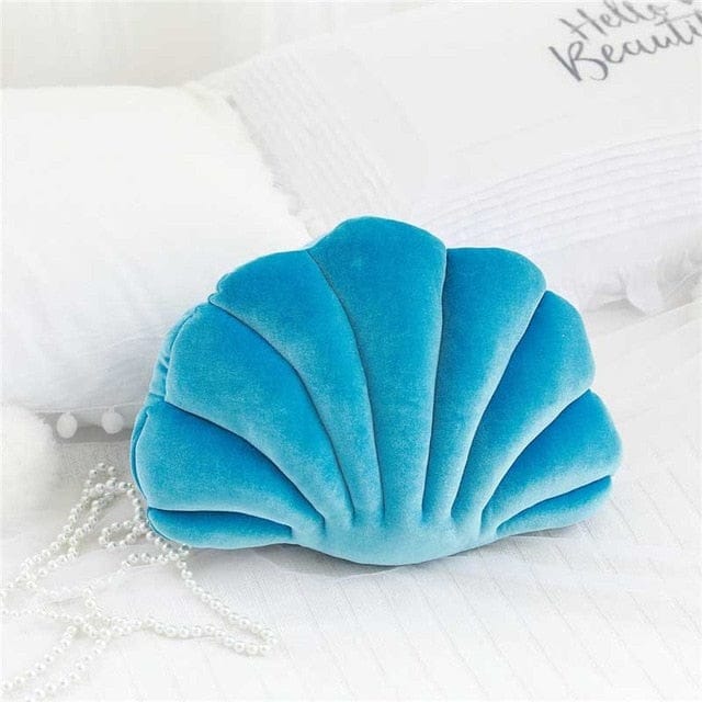 Shell Cushion Blue