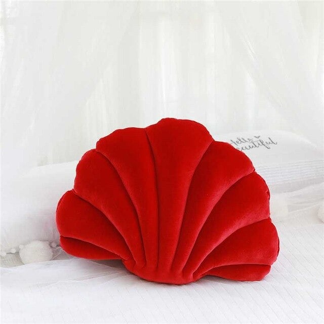 Shell Cushion Red