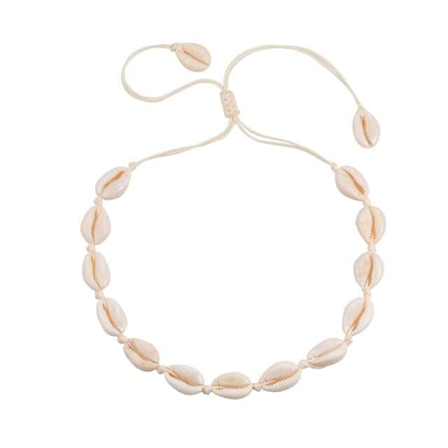 Shell Necklace White Cowrie