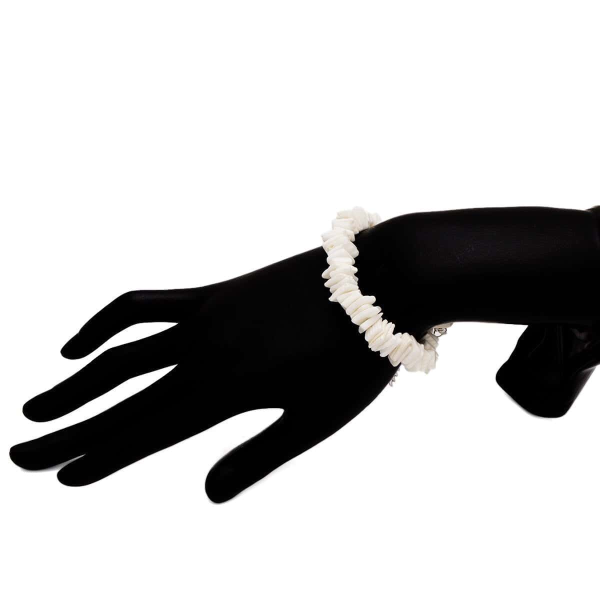 Shell Bracelet White Hawaii Puka Shells
