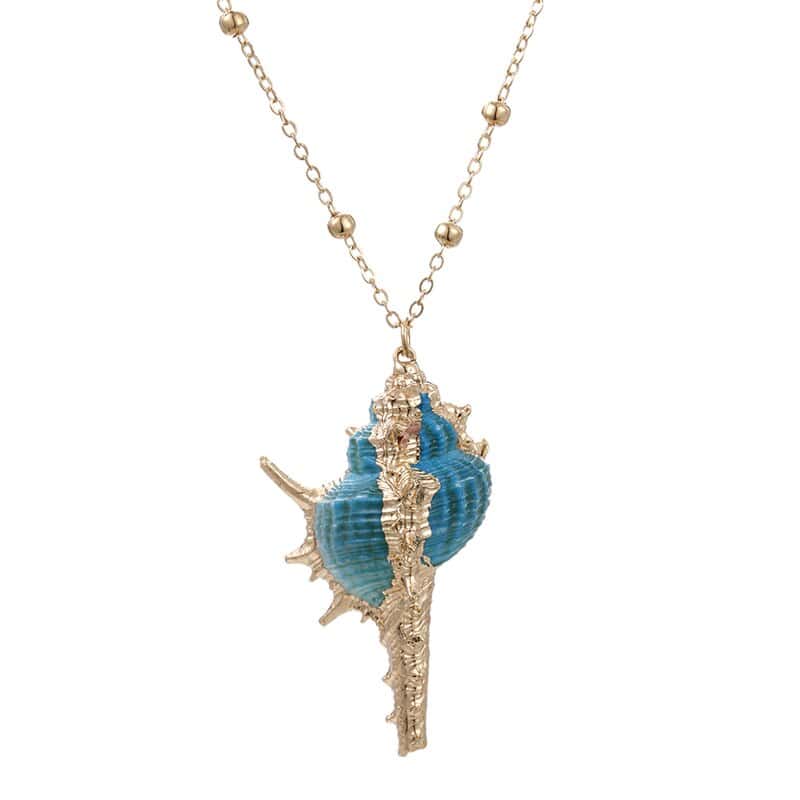 Shell Pendant Blue Trap Murex