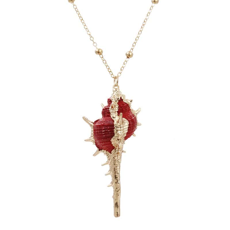 Shell Pendant Red Trap Murex