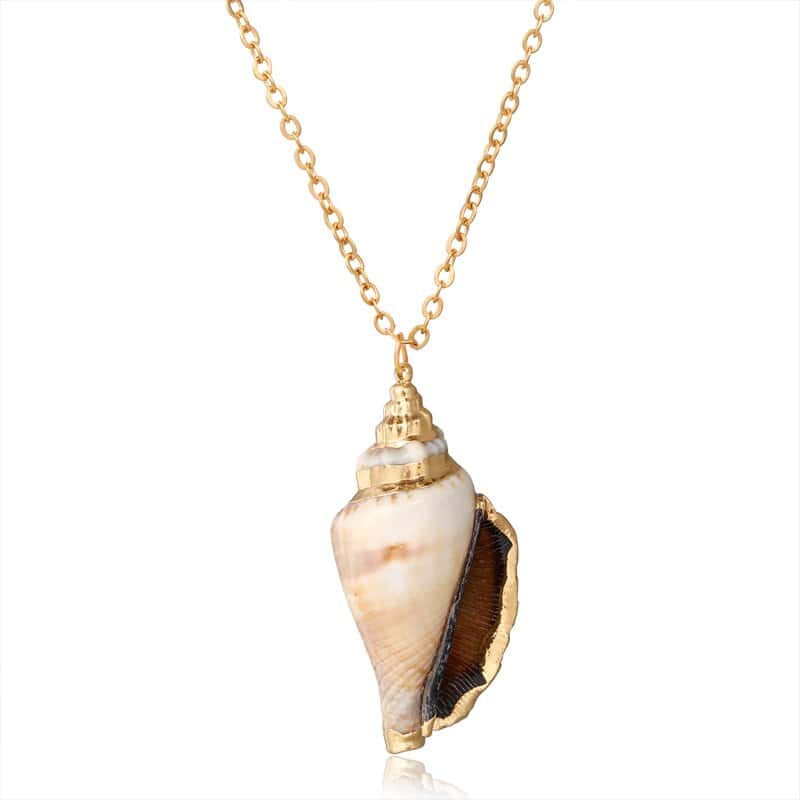 Shell Pendant Teddy Bear