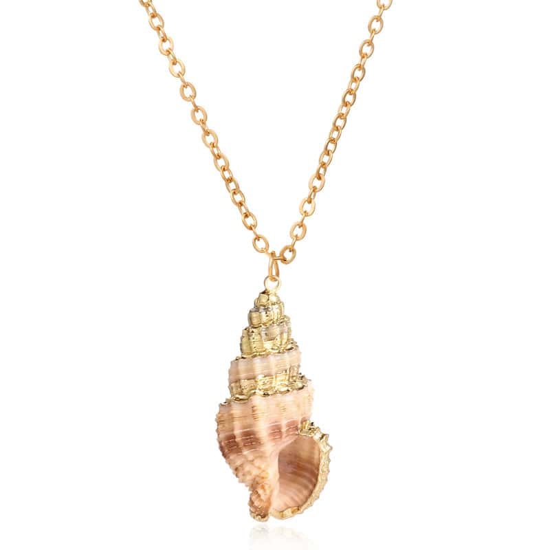 Shell Pendant Speckled Golden Murex