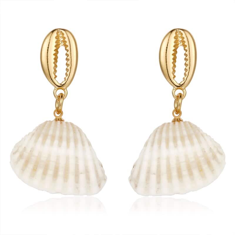 Shell Earrings Polished Bucardes
