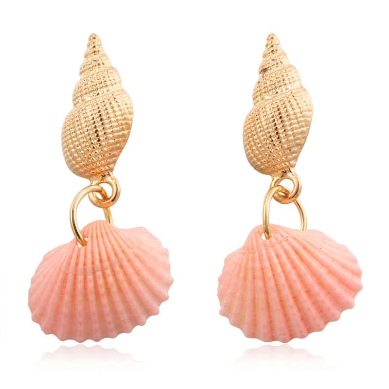 Shell Earrings Coral Bucardes
