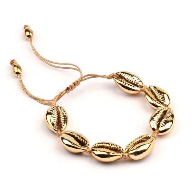 Shell Bracelet Golden Cowrie
