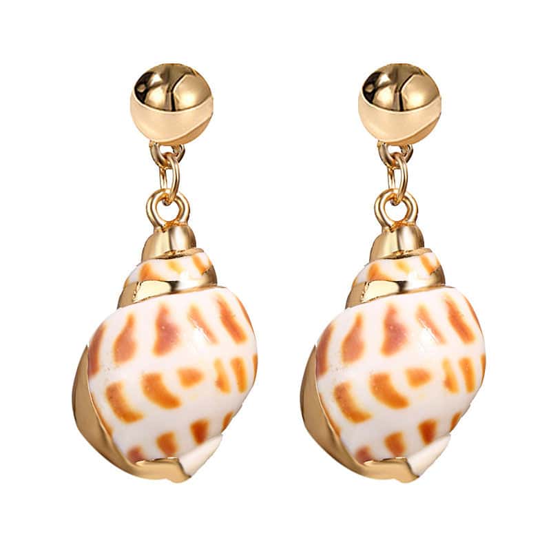 Shell Earrings Leopard Bulot