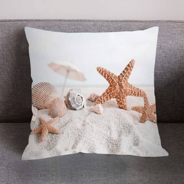 Shell Cushion Printed Navagio Beach