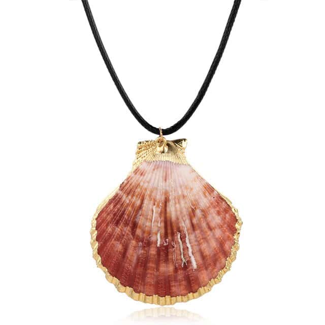Shell Pendant Red Scallop