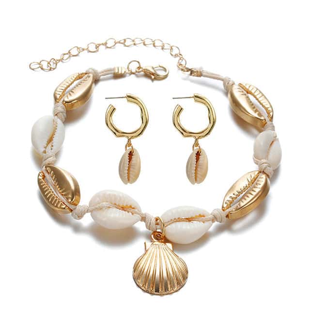 Shell Ornaments Golden Cowrie