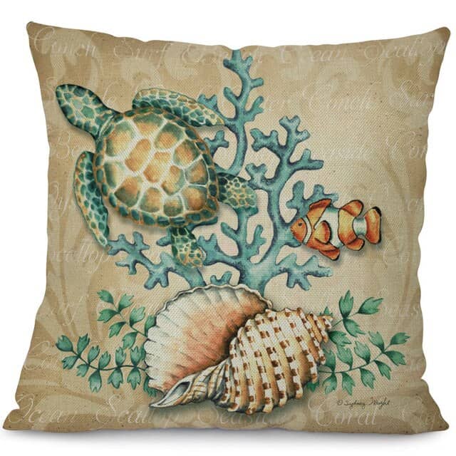 Shell Cushion Printed