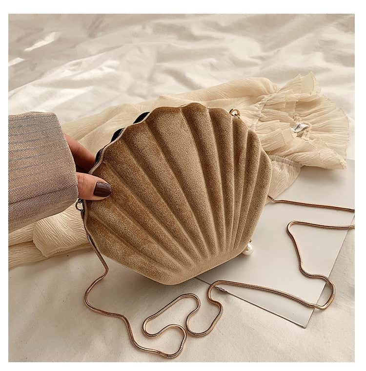 Shell Bag Khaki Shoulder Strap