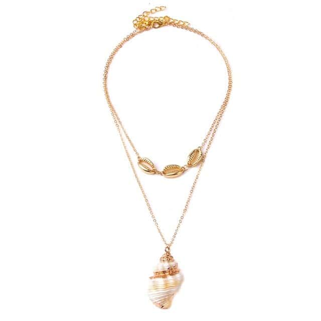 Shell Pendant White Trap