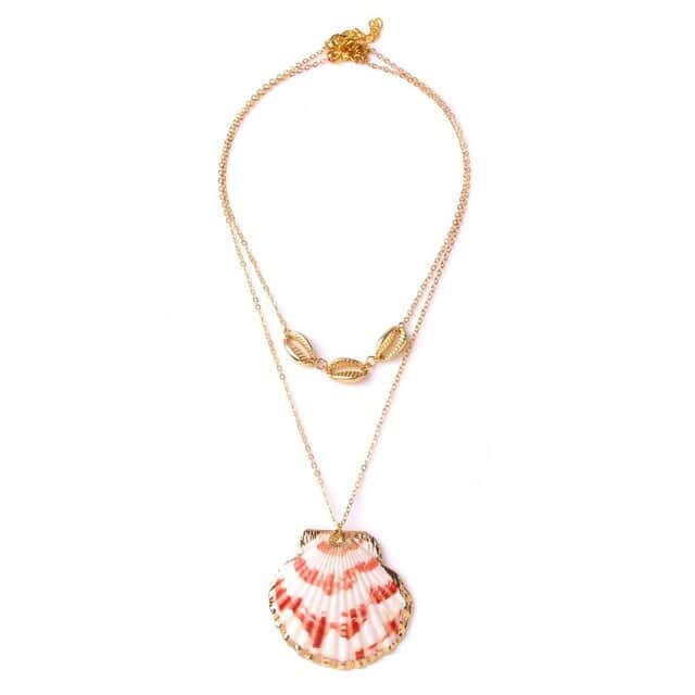 Shell Pendant Golden Scallop
