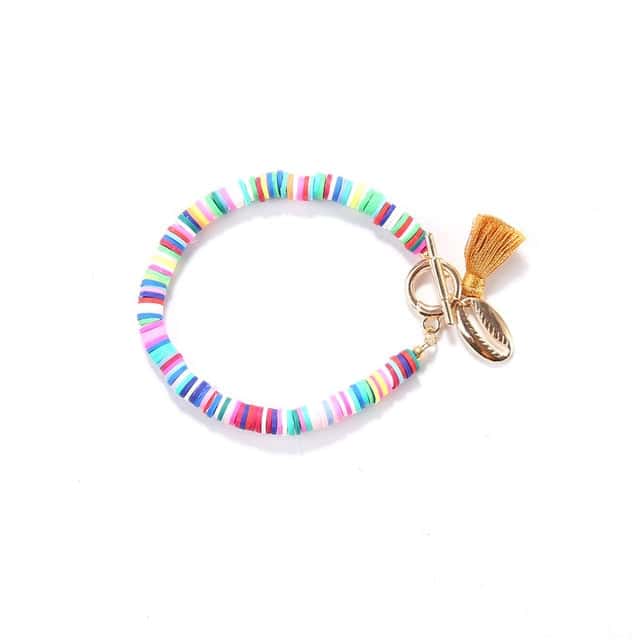 Shell Bracelet Flat Earth Pearls