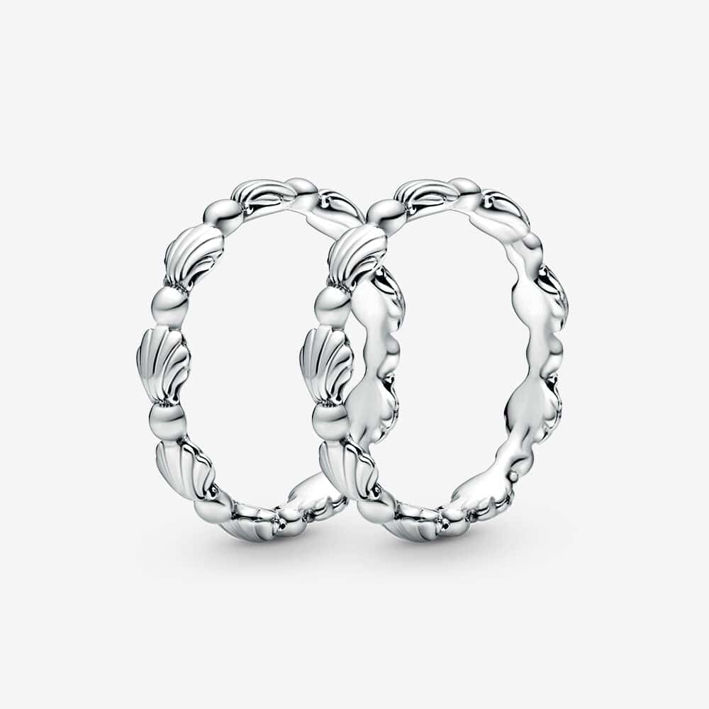 Shell Ring St. Jacques In 925 Sterling Silver