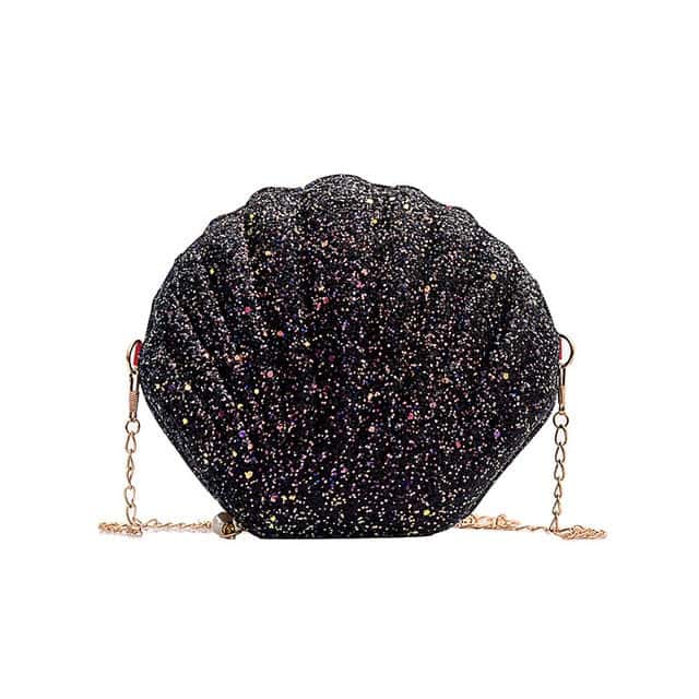 Shell Bag Sparkling Black