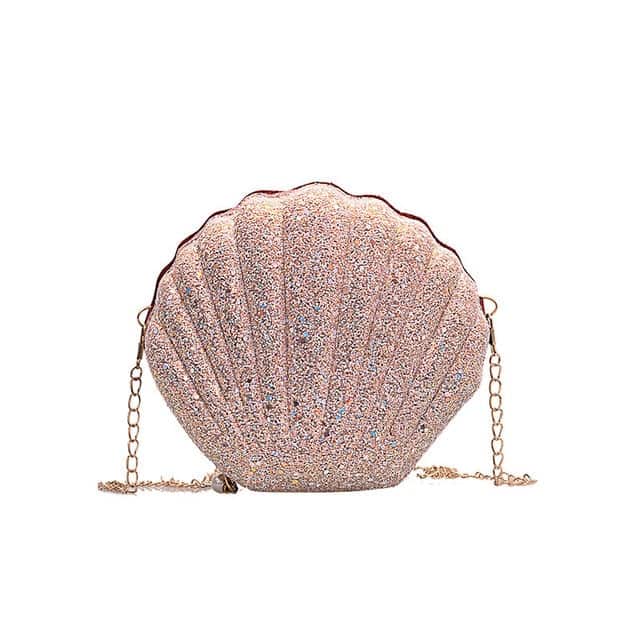 Shell Bag Sparkling Rose