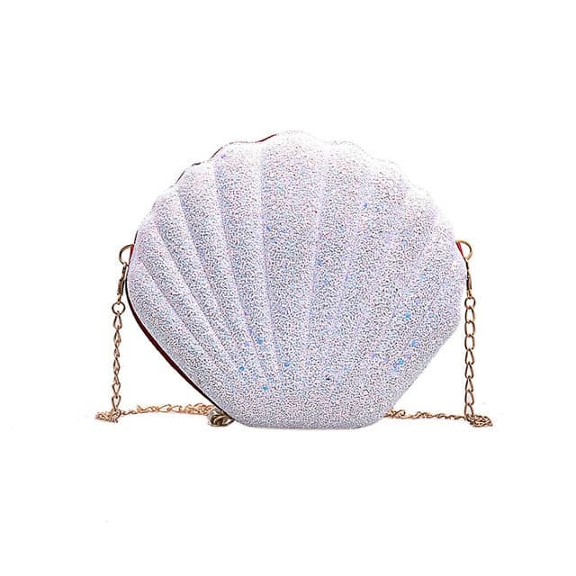 Shell Bag Sparkling White