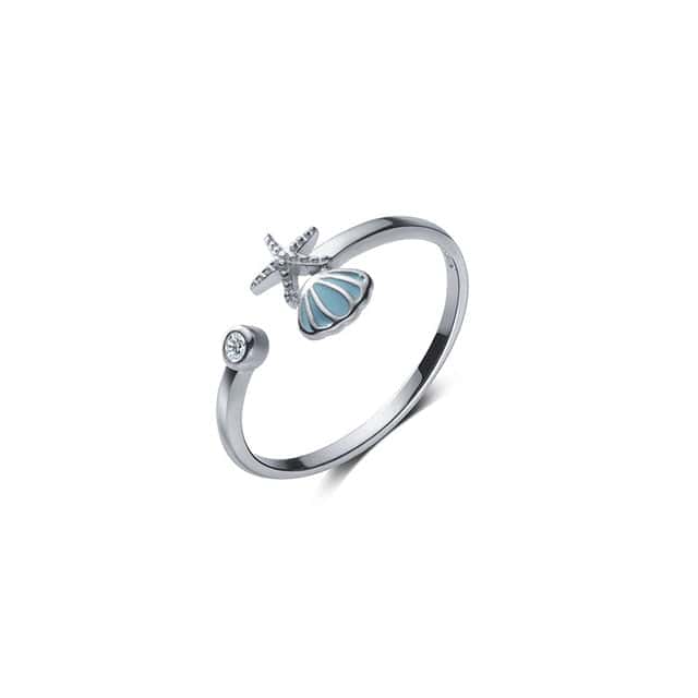 Shell Ring 925 Sterling Silver