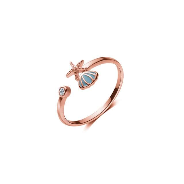 Shell Ring Rose Gold